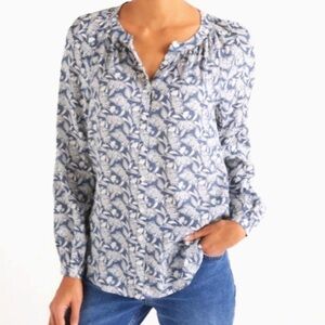 Boden Jungle Bloom Naomi Button-Up Blouse women’s size 4